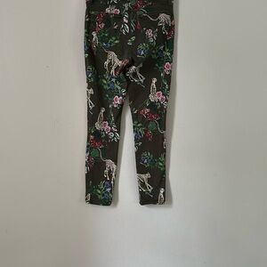 L'AGENCE Green and Pink Floral Leggings